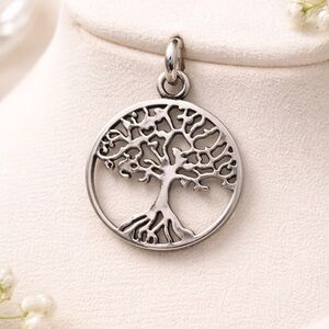 Tree of life silver pendant